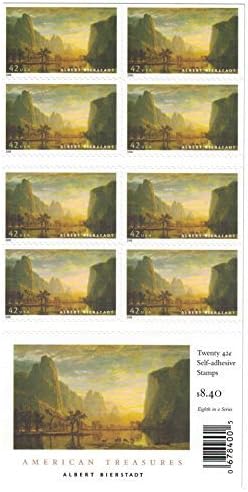 YOSEMITE VALLEY - ALBERT BIERSTADT #4346 Booklet of 20 x 42¢ US postage stamps