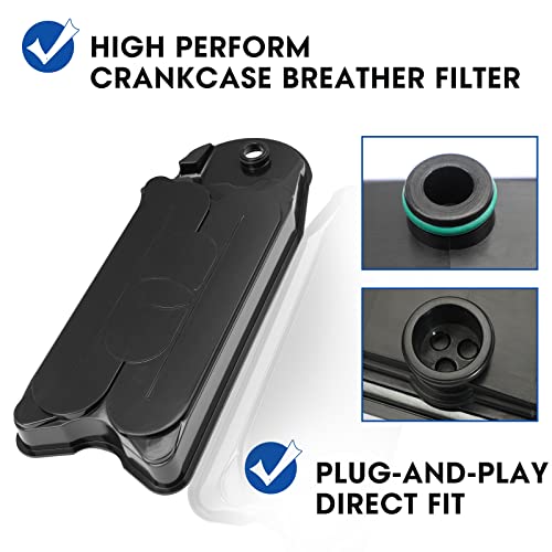 Crankcase Ventilation Filter Compatible With Select Models Replacement# Cv52001, 68002433Aa, 68002433Ab #TOP4