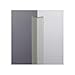 Pawling - CGP-20-8-210 - Corner Guard, PETG/Aluminum, 96 Height, 2 Width, 0.080 Thickness, Silver Gray