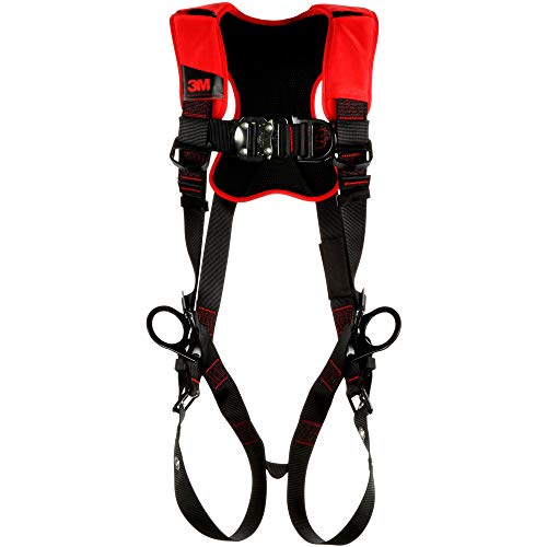 3M Protecta Comfort Vest-Style Positioning/Climbing Harness 1161442, Black, Small, 1 EA/Case
