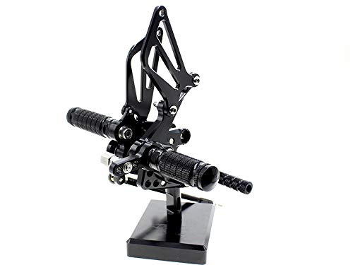 Krace Front Motorcycle Rearsets Footpegs Foot Pegs Rear Set Footrests Brake Shift Pedals Fully Adjustable Foot Boards Fit For Suzuki Gsxr750 1996-2005 Gsxr600 2000-2005 Gsxr1000 2000-2004 #TOP1