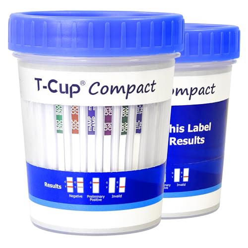 Prime Screen Multi Drug Urine Test Cup -6 Panel-Testing THC Marijuana(THC 50), BZO, COC, mAMP, OPI, OXY, C-CUP-CDOA-564 [ 2 Pack]