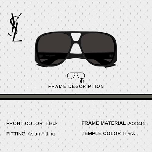 SAINT LAURENTSL SL 652/F SOLACE Aviator Sunglasses + Bundle with eSHADES Luxury Eyewear Kit3