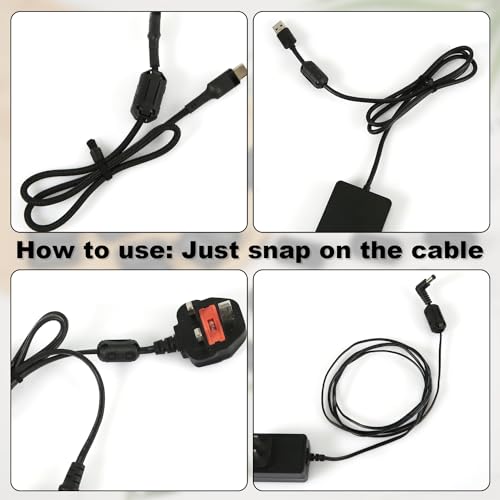 20 peças de ferrite de encaixe, núcleo de ferrite anel anel de núcleo RFI supressor de ruído bobina