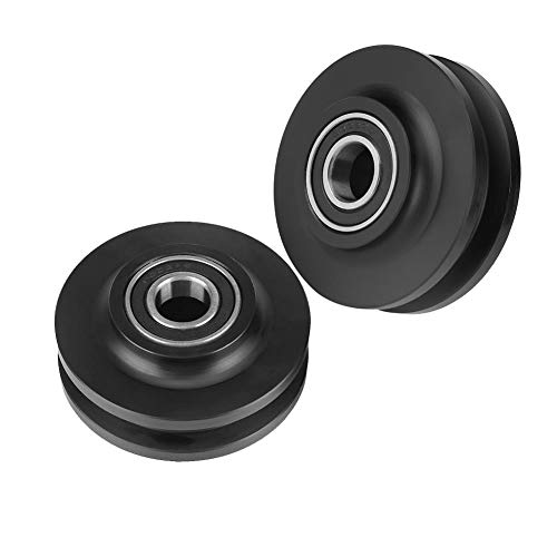 2Pcs Heavy Duty Cabinet Window Pulley Roller Hardware - Smooth Quiet Sliding Door Track - Perfect for DIY Barn Door