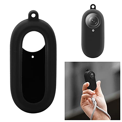 Rubber Sleeve Case for Go 2, Waterproof Sports Camera Body Protective Silicone Covers for GO2 Thumb Camera White (Black) - Image 4