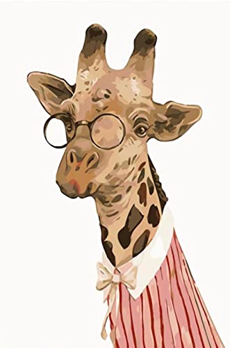 Peinture au diamant 5D adulte anti-stress avec kit complet strass girafe