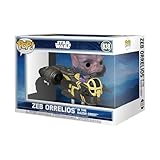 Funko Pop! Rides Deluxe: Mandalorian & Grogu - Zeb Orrelios in The Razor Crest - Collectable Vinyl Figure - Gift Idea - Official Merchandise - Toys for Kids & Adults - Star Wars Fans