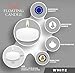 Hyoola Premium White Floating Candles 1.75 Inch - 3 Hour - 40 Pack - European Made