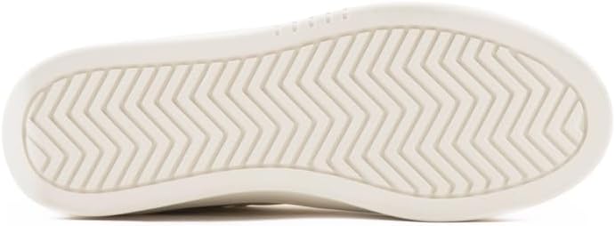 Armani Exchange Women's Seattle Suede Details Embroidered Logo, Off Wht/Blue/Off Wht, 8.5