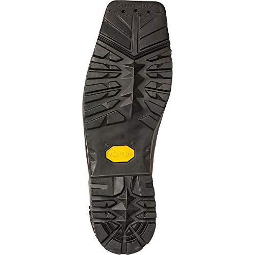 Alpina Sports Alaska 75 Leather 3 Pin 75 mm Backcountry Cross Country Nordic Ski Boots, Red/Black, Euro 41