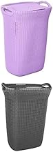 Laundry Basket Palm Purple + Laundry Basket Palm Gray
