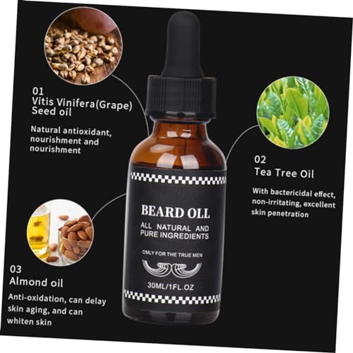 Ipetboom 1 Ferramenta Líquida Para Cuidados Com A Barba Suplemento Para Homens Óleo Essencial Para C