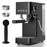 AAOBOSI AOBOSI Espresso Machine 20 Bar, Café-Style Cappuccino & Latte Maker with Powerful Steam Wand, 30s Fast Heating, Compact Design for Small Kitchens