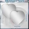 2 Piezas Espejos Punto Ciego para Auto Forma de Corazón, Espejo Lateral para Auto Ángulo Ajustable Removible Gran Angular Convexo Retrovisor para Mayor Seguridad Universal Adhesivo, Accesorios para Autos SUVs 4