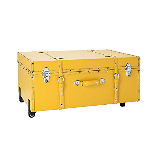 DormCo The Designer Wheeled Trunk - Golden Yellow - Large