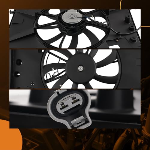 Image of maXpeedingrods Engine Radiator Cooling Fan Assembly for Toyota Corolla Cross L4 2.0L 2022-2024, for Toyota Corolla 2022-2024, 16361F2180 1636324120 TO3115219