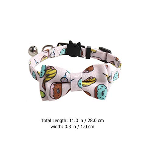 ULTECHNOVO 4 Peças Coleiras de Animal de Estimação Coleiras de Gravata Borboleta de Cão Com Coleiras