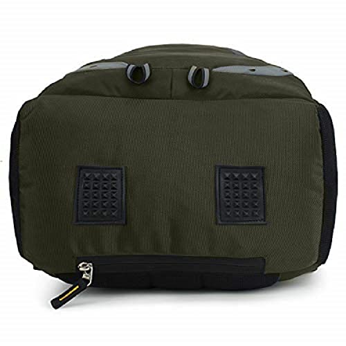 Image of Luzian LB1100 32 Ltrs Casual bagpack /School Bag /Laptop Backpack with RAIN Cover and USB Port. (Olive Green)