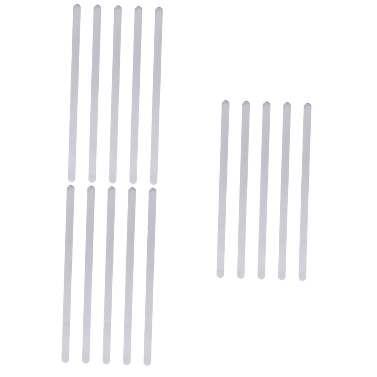 Angoily 3sets 5pcs Stainless Steel DIY Bracelet Strip Fine Polished C Shaped Open Bracelet Material for Jewelry Making and Crafting Accessories 5pcs*3