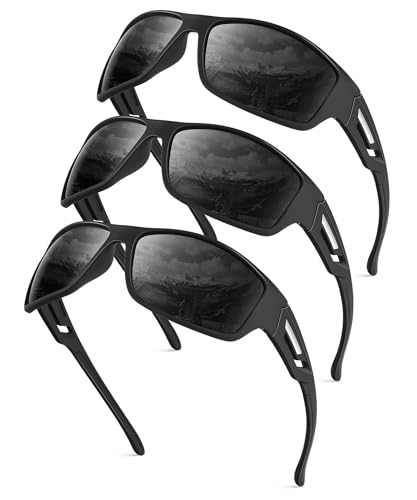 KALIYADI Sunglasses-Men Polarized Sports Sun-glasses: Mens Sun glasses Polarized UV400 Protection Running Cycling Outdoor