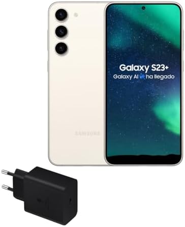 Samsung Galaxy S23+, 256GB + Cargador de 45W - Smartphone Android...