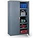 Edsal VC1501G Vault Storage Cabinet, Assembled, 3 Shelves, 1000 lb. Capacity, 36" W x 18" D x 60" H, Industrial Gray
