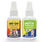 Creimpdoty Dog Potty Training Spray Set, Dog Pee Spray, Indoor & Outdoor Potty Training for Dogs & Puppies, Stops Urination & Marking, Puppy Essentials (1.69 fl oz, 2-Pack)