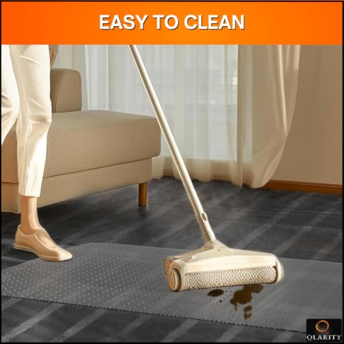 Image of Qlarity Covers 2mm PVC Chair Mat 36 x 48 Inch | Office Carpet Protector Mat