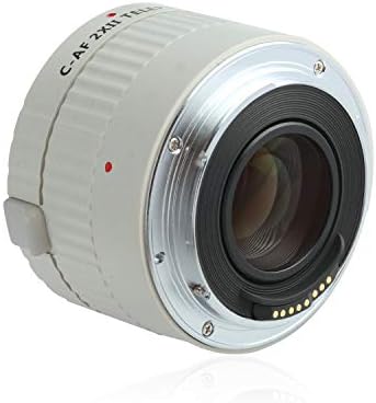 VILTROX C-AF 2XII Teleplus Auto Focus 2x Teleconverter Lens Extender Adapter for Canon EF Mount Telephoto Lens 135mm,200mm,400mm,600mm,70-200mm,100-400mm and DSLR Camera 5DII 6D 7D 80D 90D,White