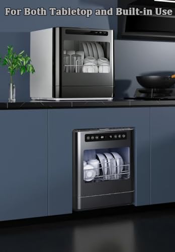 Lave-vaisselle de table compact haut de gamme autonome 4 programmes - 7
