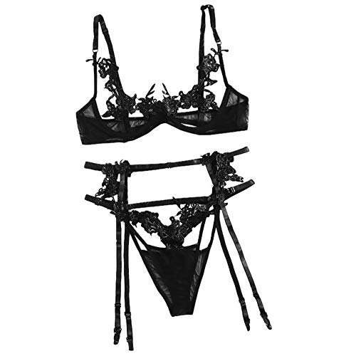 Ensembles de pyjama femme sexy en dentelle transparente et nuisette porno