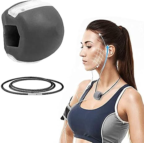 Abhsant Jaw Exerciser - Jawline Exerciser Chewer - Face, Jaw, Neck Muscle Strengthener - Neck Toning and Jaw Trainer - Double chin Eliminator - Jaw Workout Device Men & Women for Slimmer Look
