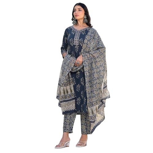 Image of SHIENZY Cotton Blend Kurta Set for Women