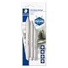 STAEDTLER 5426-S BK4ST 5426-S BK4 Papierwisser voor alle wisbare tekenmaterialen, puntig met schuurpapier, blisterkaart…