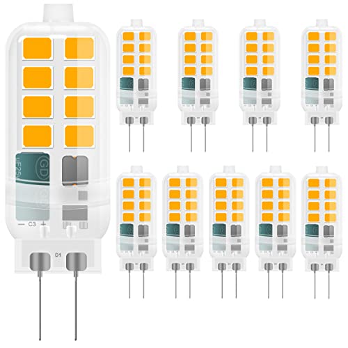 VIIVUU Lampadina LED G4, Bianco caldo 3000K, 2W