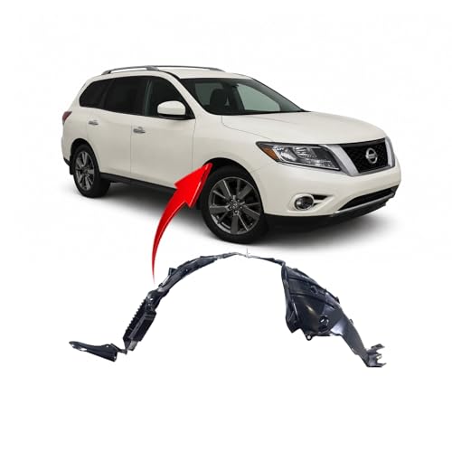 Image of FitParts for Nissan Pathfinder 2015-2019 Front Right Fender Liner | Passenger Side, Plastic, Ready to Install, OEM 638409NB0A, NI1249161