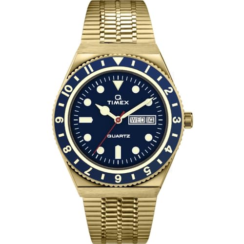 Image of TIMEX Q Diver Inspired Blue Round Dial Analog Men Watch - TWEG26302