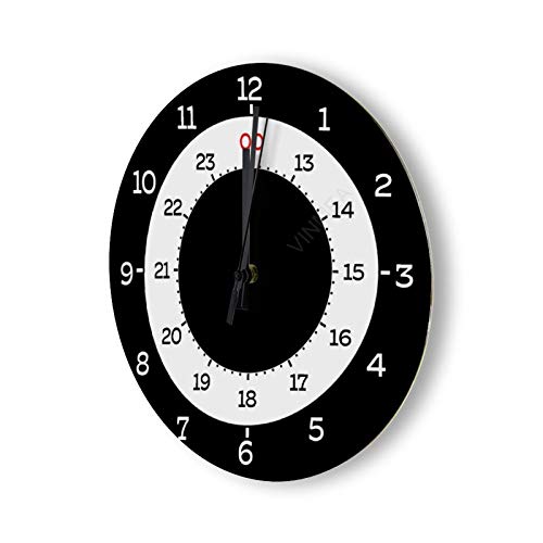 Reloj de pared silencioso redondo 30 cm miniatura 2
