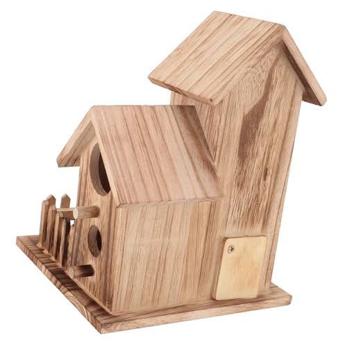 Casas de Pássaros Casa de Pássaros Caixa de Nidificação Pátio Pendurado Alimentador de Pássaros Desc