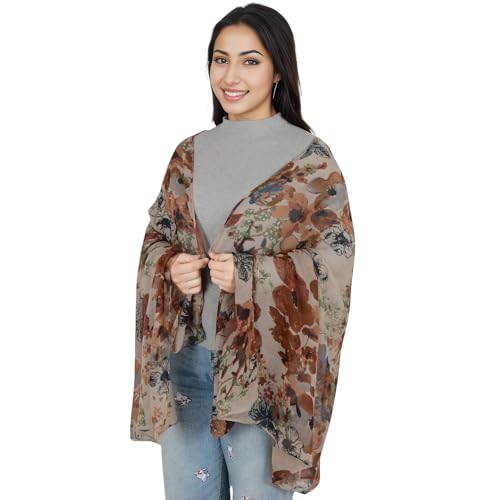 Anna-Kaci Fashion Floral Print Scarves Lightweight Winter Wrap Scarf Head Shawl for Women4