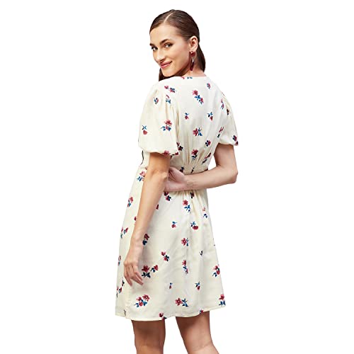Image of Carlton London Women's Rayon A-Line Above The Knee Dress