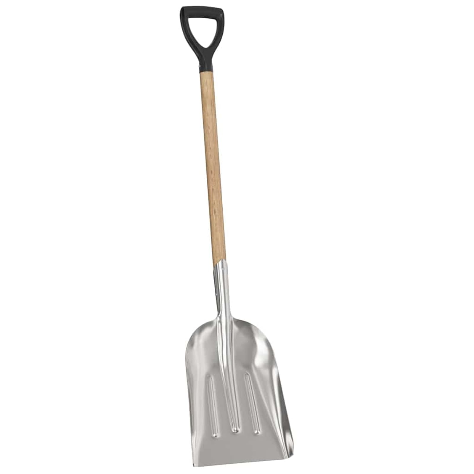 Geecher Pala in Alluminio, per Giardinaggio e Rimozione della Neve, 29 x 122 cm, Alluminio, per Esterno, Spiaggia, Campeggio