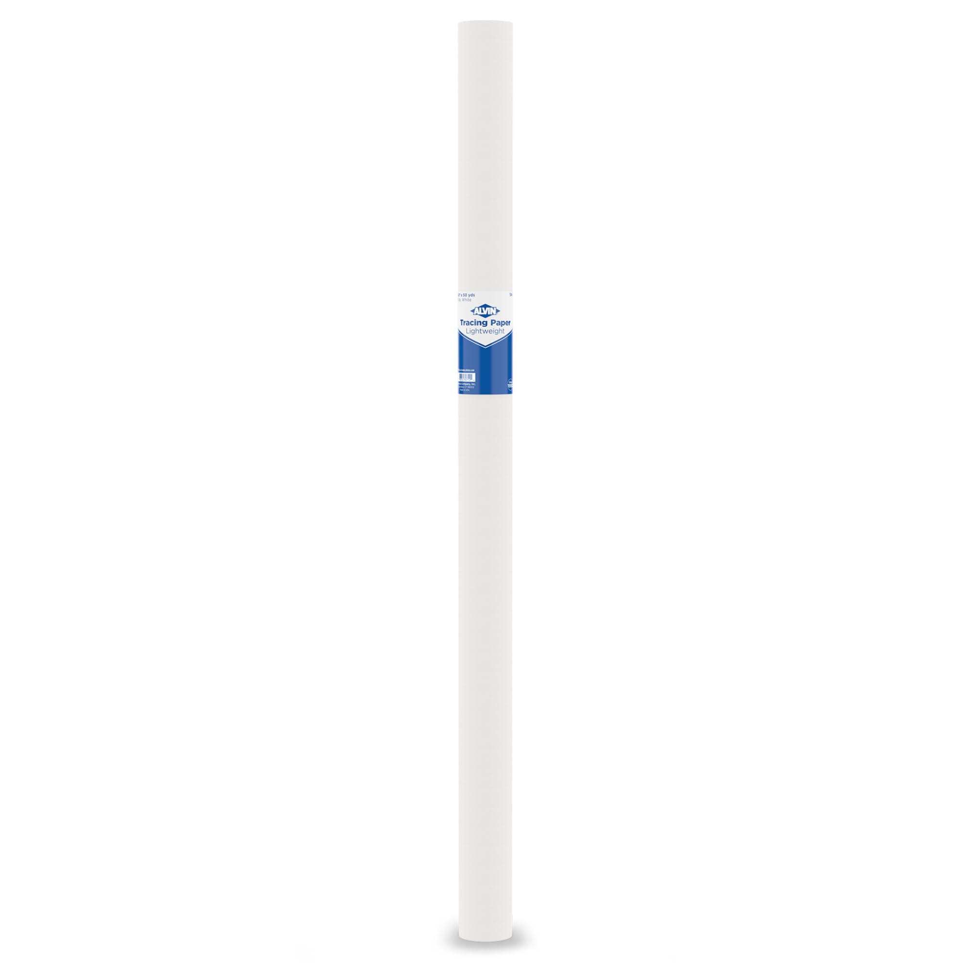 Papier calque léger Alvin en rouleau blanc 55 W-L de 91,4 cm x 45,7 m