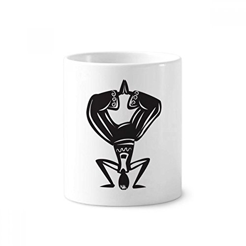 Porte-brosse à dents Mexique céramique blanche tasse bureau 350ml pot à crayons danse silhouette