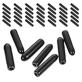 MAGICLULU 1200 Stück Schraubenendkappen: 3-mm-Gewindeschutzkappen – Gewindeschutzkappen für Metallrohrzubehör, schwarz