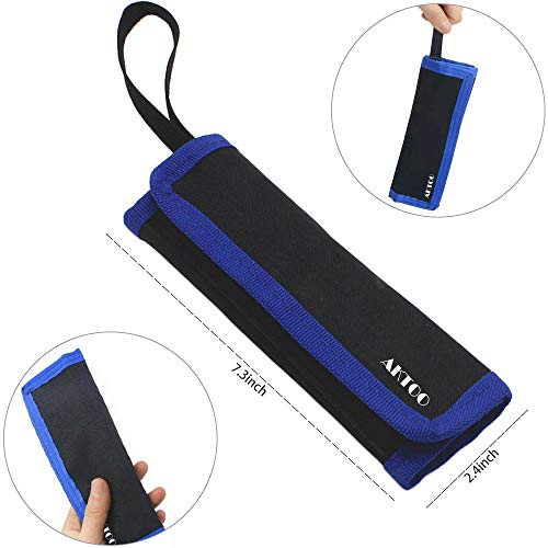 Esd Anti-Static Precision Tweezers Tools Kit Non-Magnetic Stainless Steel Tweezers Set With Storage Bag By Aktoo For Electronics Soldering,Phone Repair,Jewelry,Craft,Laboratory Work,9 Pcs #TOP2