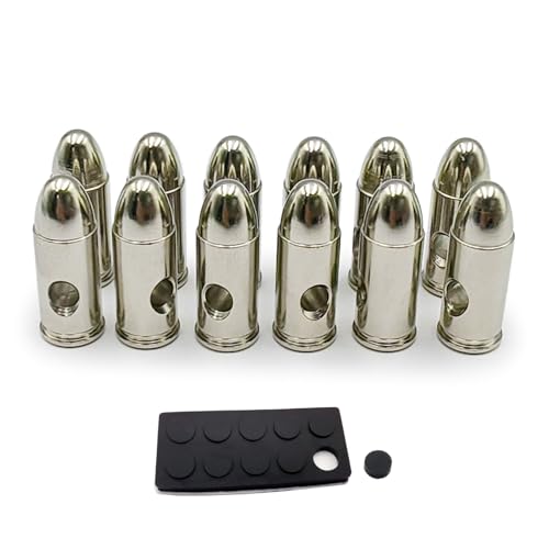 Angeebin 7.65×17mm Training Snap Caps for Dry Fire Training Dummy Rounds Practice Safe Loading Firing (32ACP-12pcs)