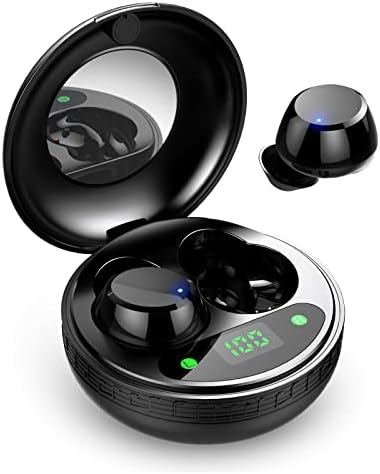 Wireless Earbuds, Motast Wireless Headphones Mini Bluetooth 5.0 Headphones in Ear with Mic, 30H Deep Bass Noise Canceling Bluetooth Earphones with LCD Display, IP7 Waterproof Running Headset for Sport