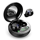 Bluetooth 5.0 y Acoplamiento Automático Rápido: Motast auriculares inalambricos están equipados con chips bluetooth 5.0, proporciona un emparejamiento estable y rápido, haz llamadas sin demoras, le permite recibir comentarios en tiempo real de sus compañeros de equipo en el juego. Saque los cascos inalambricos del estuche de carga y conéctelos automáticamente a su teléfono en solo 2 segundos, lo que le permitirá sumergirse instantáneamente en el mundo de la música.